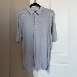 Dunning Men's Blue Golf Polo Shirt Size Large, Short Sleeve, Casual Active